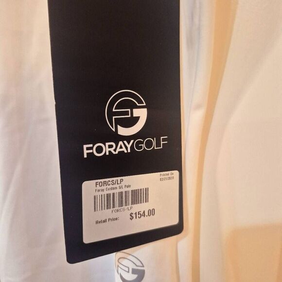 Foray Golf Women's White & Navy Nylon/Spandex Core Sleeveless Polo Shirt NEW - Picture 11 of 14